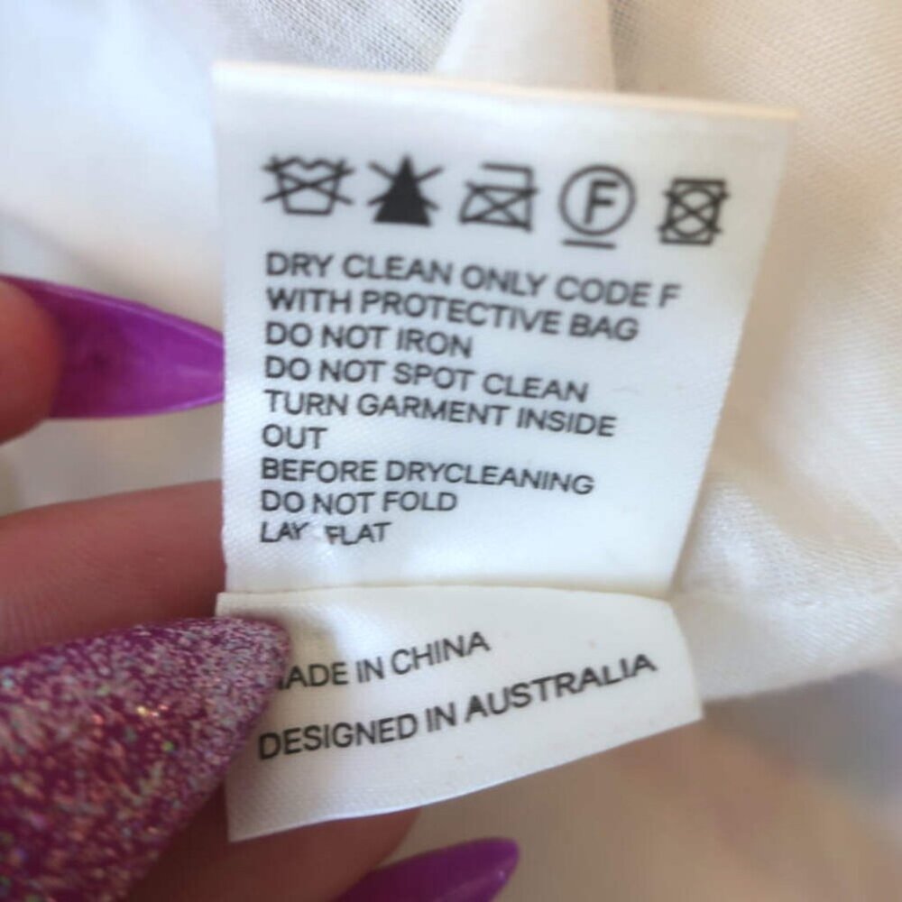 Zimmermann Billows Smocked Mini Dress White Floral Print Linen-Silk Size 1 - Picture 8 of 8